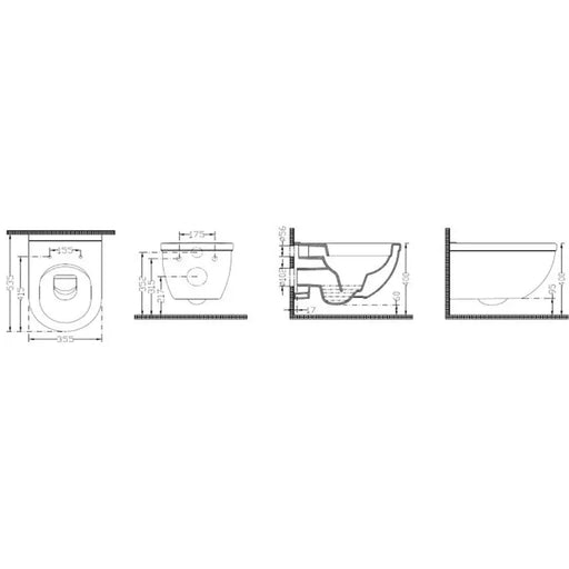 DURA SIRIUS WALL-MOUNTED TOILET - Тоалетни чинии<<<Санитарна керамика и аксесоари<<<Баня<<<Praktiker