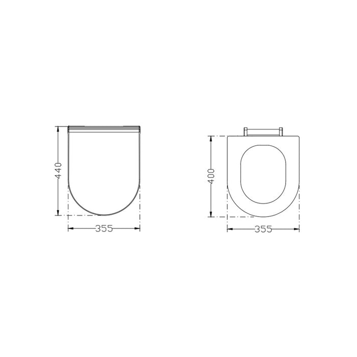 TOILET SEAT SOFT CLOSE DURA SLIM