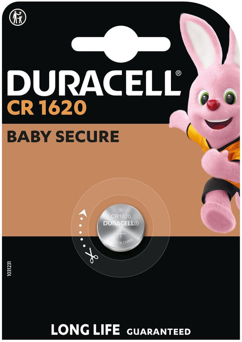 Button battery DURACELL CR-1620, 3V, Lithium
