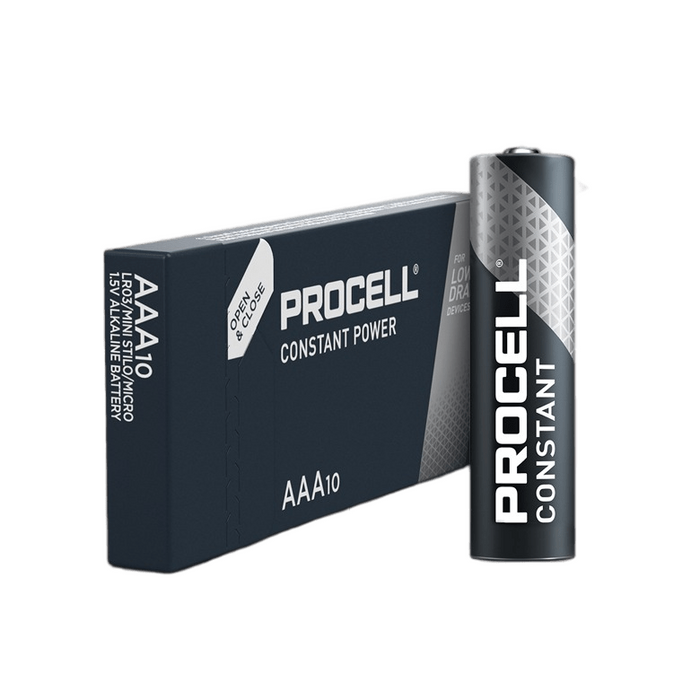 Alkaline battery LR03 1.5V A1A 10pk pack CONSTANT MN2400 PROCELL