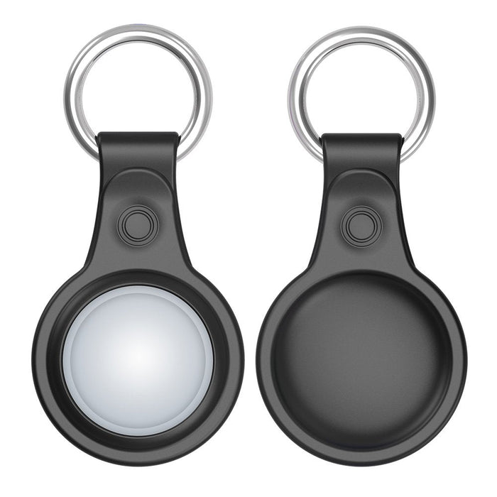 Dux Ducis 4pcs set Silicone flexible cover keychain loop case for Apple AirTag (Black / Green / Pink / Blue) - Cell