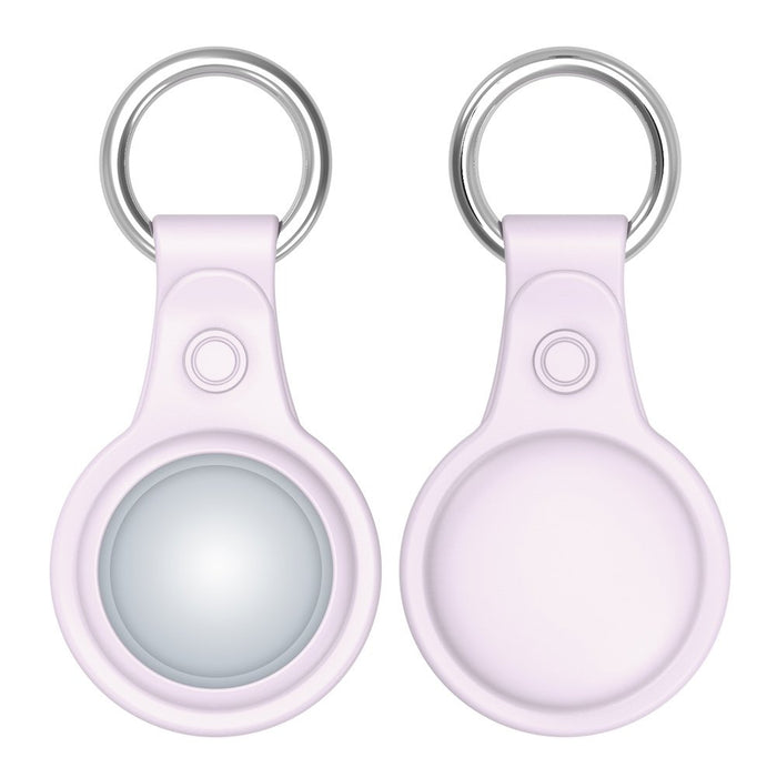 Dux Ducis 4pcs set Silicone flexible cover keychain loop case for Apple AirTag (Black / Green / Pink / Blue) - Cell