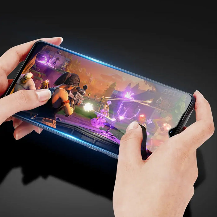 Dux Ducis 9D Tempered Glass 9H Full Screen Tempered Glass with Realme Narzo 50A frame black (case friendly) - Cell