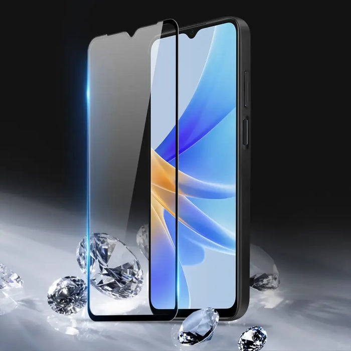 Dux Ducis 9D Tempered Glass Oppo A17 9H tempered glass with black frame - Cell phone tempered glass<<<HurtelXML