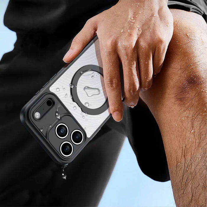 Dux Ducis Aimo Mag Case with Magnetic Ring and Stand for iPhone 17 Pro Max - Black - Cell phone cases