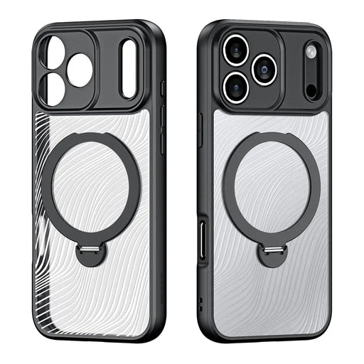 Dux Ducis Aimo Mag Case with Magnetic Ring and Stand for iPhone 17 Pro Max - Black - Cell phone cases