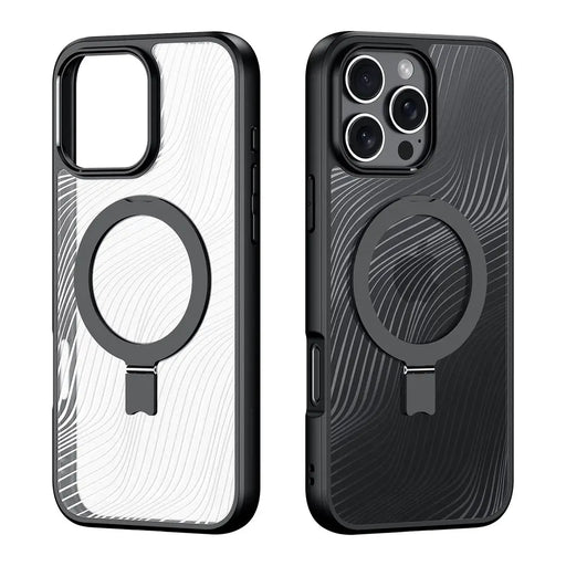 Dux Ducis Aimo Mag Case with MagSafe and Stand for iPhone 16 Pro - Black - Cell phone cases and covers<<<HurtelXML