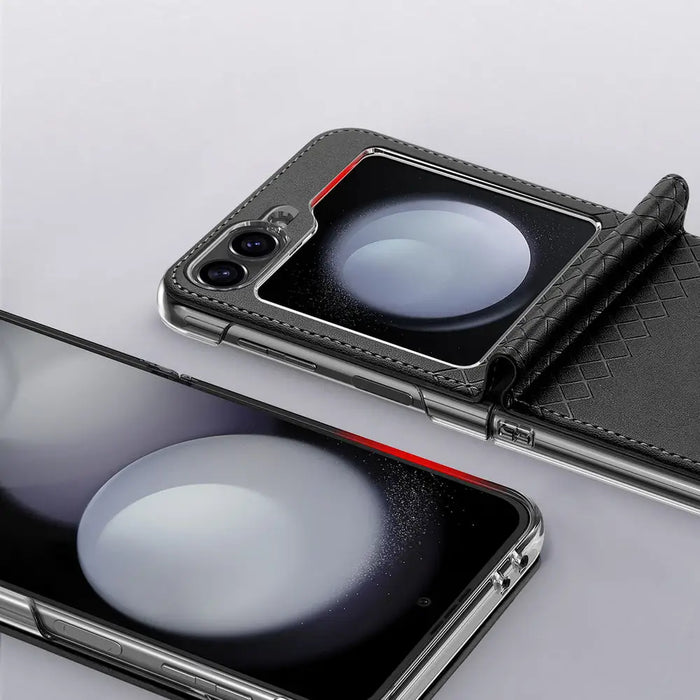 Dux Ducis Brill leather case for Samsung Galaxy Z Flip 6 - black - Cell phone cases and covers<<<HurtelXML