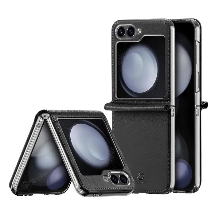 Dux Ducis Brill leather case for Samsung Galaxy Z Flip 6 - black - Cell phone cases and covers<<<HurtelXML