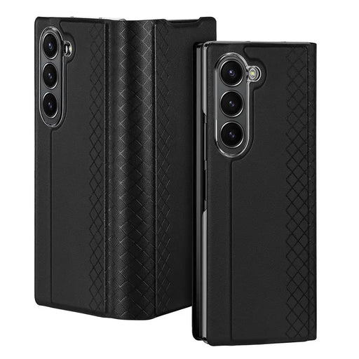 Dux Ducis Brill leather case for Samsung Galaxy Z Fold 6 with flap and card slot - black - Cell phone cases