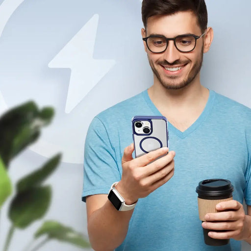 Dux Ducis Clin2 case for iPhone 14 magnetic MagSafe cover blue - Cell phone cases and covers<<<HurtelXML