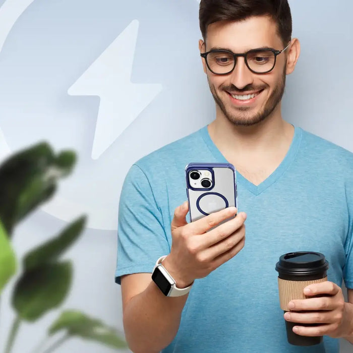 Dux Ducis Clin2 case for iPhone 14 magnetic MagSafe cover blue - Cell phone cases and covers<<<HurtelXML