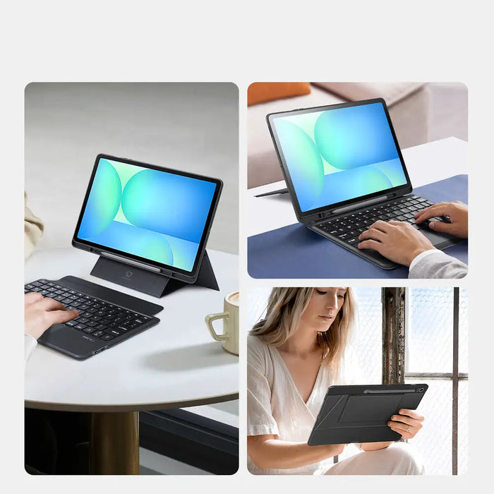 Dux Ducis (DK series) Keyboard Case for Samsung Tab S10 FE+ (Plus) - Black - Cell phone cases and covers<<<HurtelXML