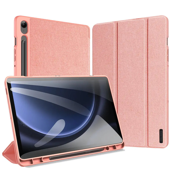 Dux Ducis Domo eco-leather case with stand for Samsung Tab S9 FE+ - pink - Cell phone cases and covers<<<HurtelXML