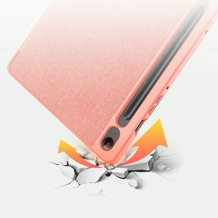 Dux Ducis Domo eco-leather case with stand for Samsung Tab S9 FE+ - pink - Cell phone cases and covers<<<HurtelXML