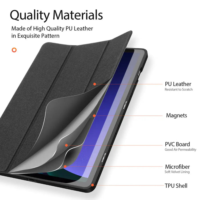 Dux Ducis Domo flip and smart sleep case for Samsung Galaxy Tab S9 - black - Cell phone cases and covers<<<HurtelXML