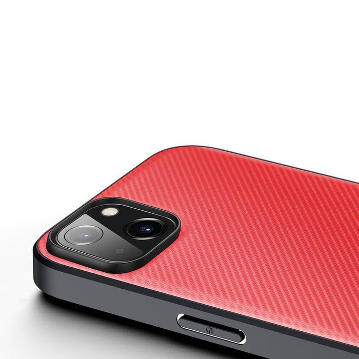 Dux Ducis Fino case cover made of nylon for iPhone 14 Plus red - Cell phone cases and covers<<<HurtelXML