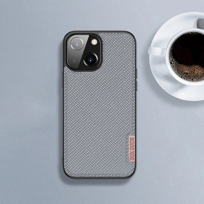 Dux Ducis Fino case covered with nylon material for iPhone 13 mini gray - Cell phone cases and covers<<<HurtelXML