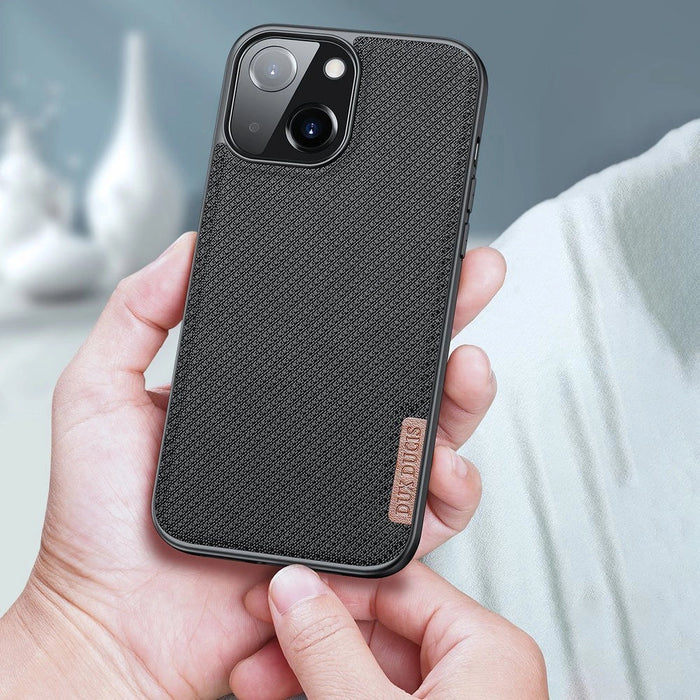 Dux Ducis Fino case covered with nylon material for iPhone 13 mini green - Cell phone cases and covers<<<HurtelXML