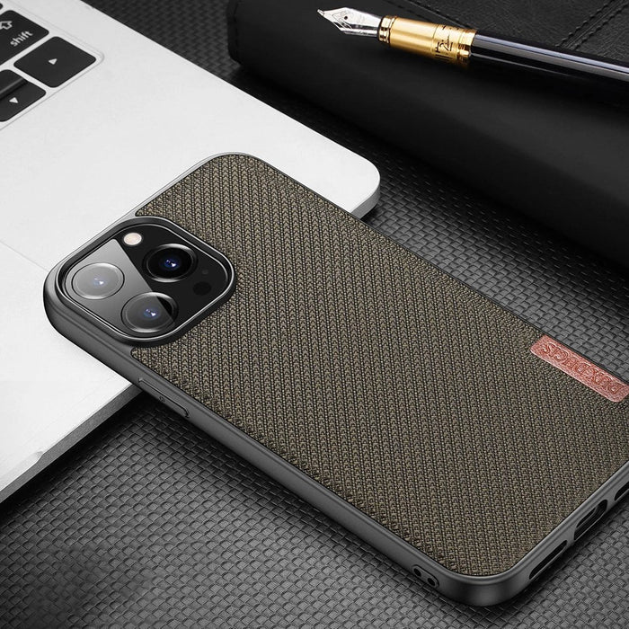 Dux Ducis Fino case covered with nylon material for iPhone 13 Pro gray - Cell phone cases and covers<<<HurtelXML