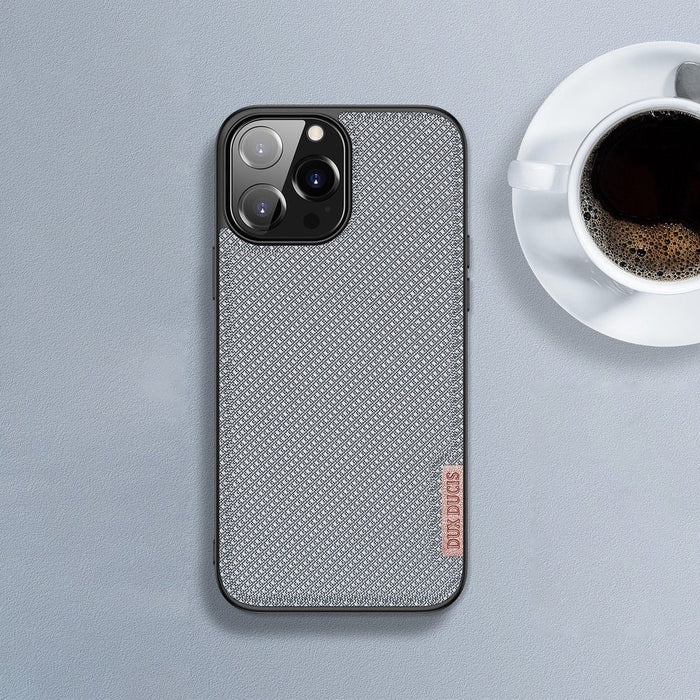 Dux Ducis Fino case covered with nylon material for iPhone 13 Pro Max gray - Cell phone cases and covers<<<HurtelXML
