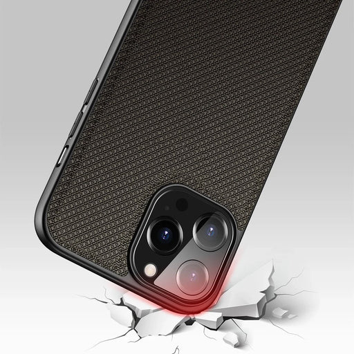 Dux Ducis Fino case covered with nylon material for iPhone 13 Pro Max green - Cell phone cases and covers<<<HurtelXML