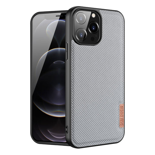 Dux Ducis Fino case covered with nylon material for iPhone 13 Pro Max gray - Cell phone cases and covers<<<HurtelXML