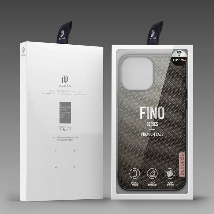 Dux Ducis Fino case covered with nylon material for iPhone 13 Pro Max green - Cell phone cases and covers<<<HurtelXML