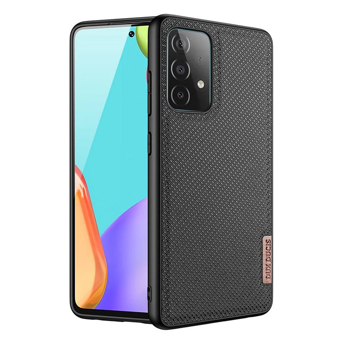 Dux Ducis Fino case covered with nylon material for Samsung Galaxy A72 4G black - Cell phone cases