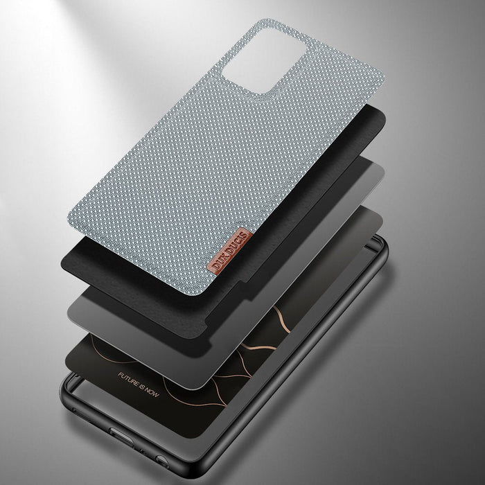 Dux Ducis Fino case covered with nylon material for Samsung Galaxy A72 4G gray - Cell phone cases and covers<<<HurtelXML