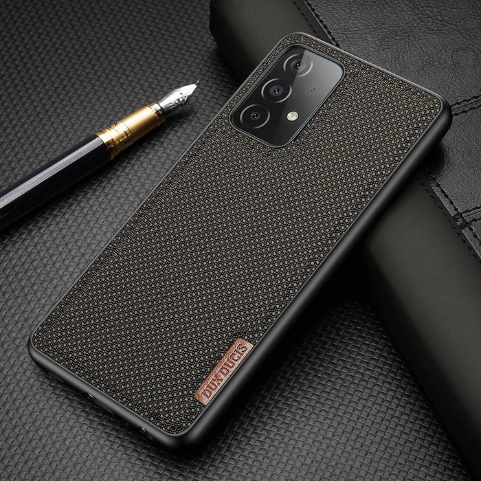Dux Ducis Fino case covered with nylon material for Samsung Galaxy A72 4G green - Cell phone cases