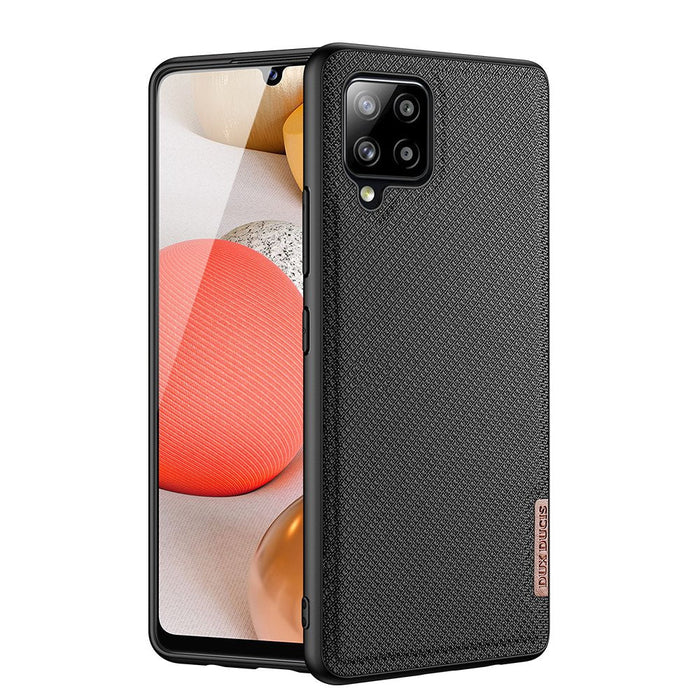 Dux Ducis Fino case covered with nylon material for Samsung Galaxy A42 5G black - Cell phone cases