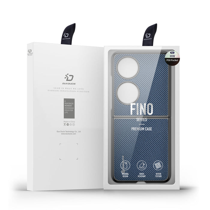 Dux Ducis Fino case is made of nylon material Huawei P50 Pocket blue - Cell phone cases and covers<<<HurtelXML