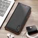 Dux Ducis Hivo Case for Samsung Galaxy S23 Ultra Flip Cover Wallet Stand RFID Blocking Brown - Cell phone cases