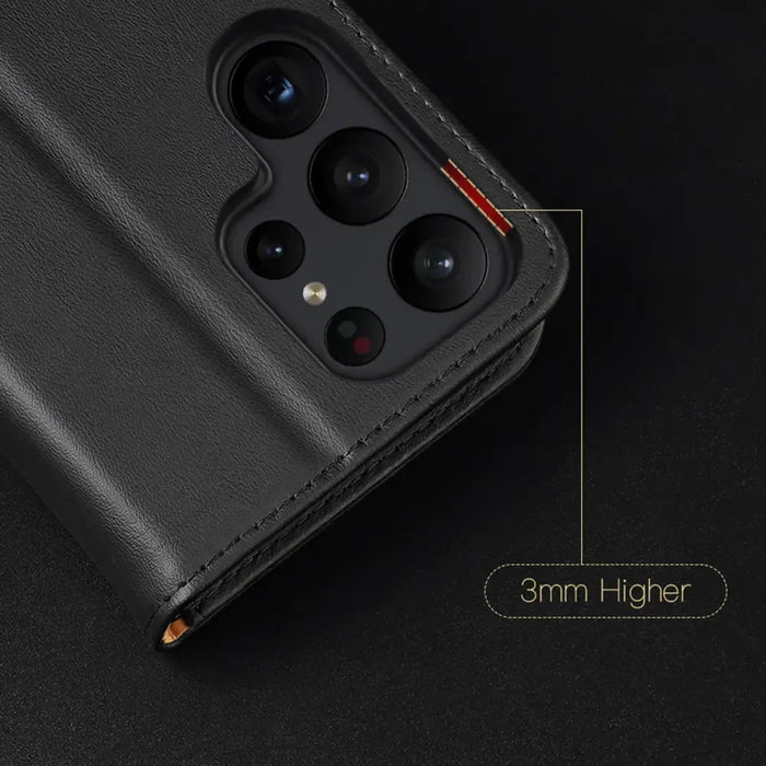 Dux Ducis Hivo case Samsung Galaxy S23 flip cover wallet stand RFID blocking brown - Cell phone cases