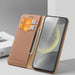 Dux Ducis Hivo case with flap and RFID blocker for Samsung Galaxy S24 - brown - Cell phone cases and covers<<<HurtelXML