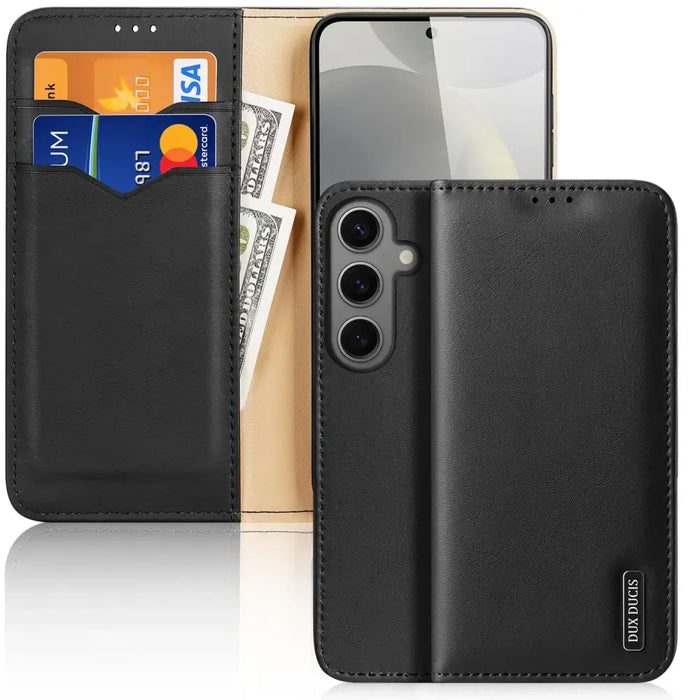 Dux Ducis Hivo case with flap and RFID blocking for Samsung Galaxy S24 - black - Cell phone cases and covers<<<HurtelXML