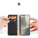 Dux Ducis Hivo case with flap and RFID blocking for Samsung Galaxy S24 - black - Cell phone cases and covers<<<HurtelXML