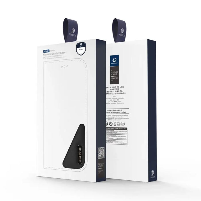 Dux Ducis Hivo iPhone 16 Case with Flip and RFID Protection - Black - Cell phone cases and covers<<<HurtelXML