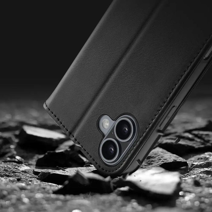 Dux Ducis Hivo iPhone 16 Case with Flip and RFID Protection - Black - Cell phone cases and covers<<<HurtelXML