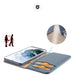 Dux Ducis Hivo Leather Flip Cover Genuine Leather Wallet For Cards And Documents Samsung Galaxy S22 Ultra Blue - Cell