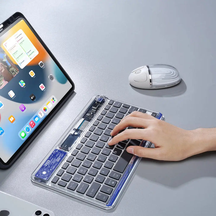 Dux Ducis Keyboard (CK Series) Wireless for Laptop / Tablet / Phone - Transparent - Cell phone cases