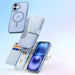 Dux Ducis Lawa iPhone 16 Leather Case with Detachable Magnetic Wallet - Blue - Cell phone cases and covers<<<HurtelXML