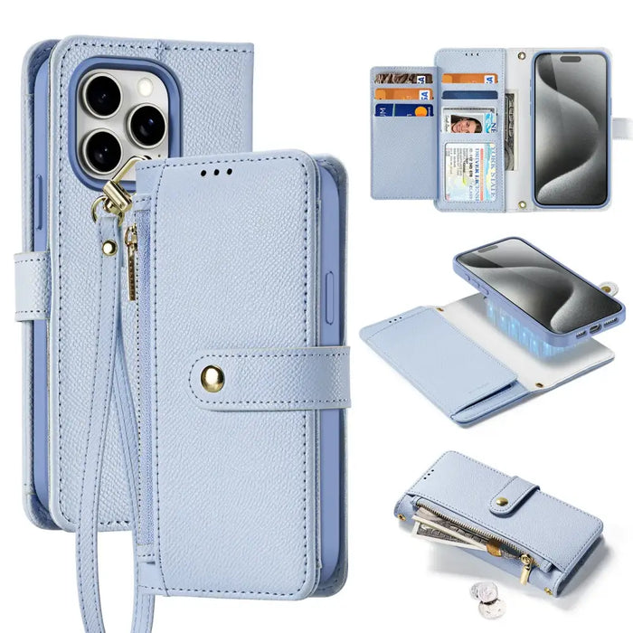 Dux Ducis Lawa Leather Case for iPhone 15 - Blue - Cell phone cases and covers<<<HurtelXML
