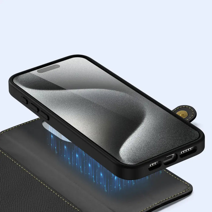 Dux Ducis Lawa Leather Case for iPhone 15 Pro - Black - Cell phone cases and covers<<<HurtelXML