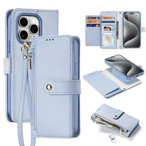 Dux Ducis Lawa Leather Case for iPhone 15 Pro - Blue - Cell phone cases and covers<<<HurtelXML