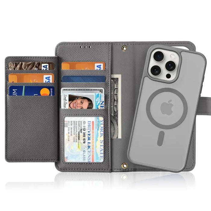 Dux Ducis Lawa Leather Case for iPhone 15 Pro - Gray - Cell phone cases and covers<<<HurtelXML