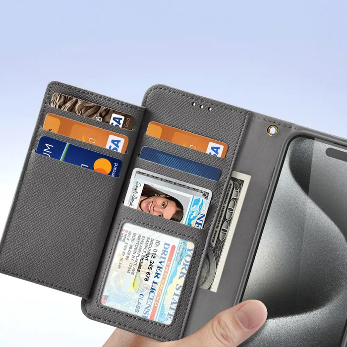 Dux Ducis Lawa Leather Case for iPhone 15 Pro - Gray - Cell phone cases and covers<<<HurtelXML