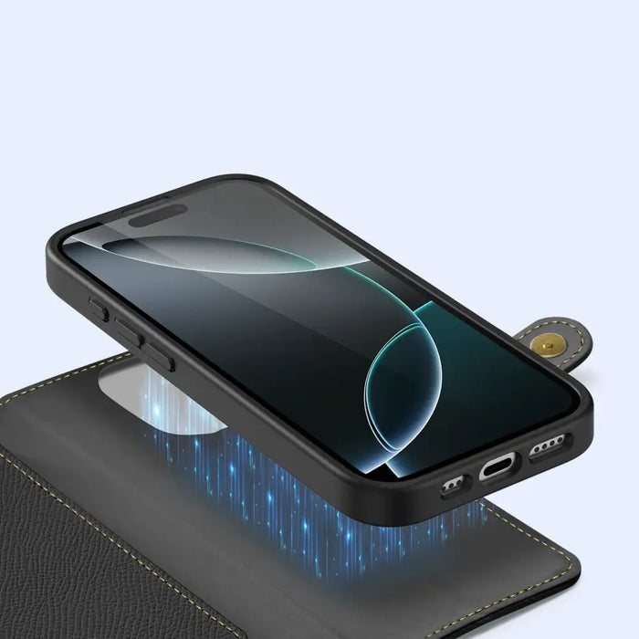 Dux Ducis Lawa Leather Case for iPhone 16 Pro Max - Black - Cell phone cases and covers<<<HurtelXML