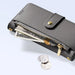 Dux Ducis Lawa Leather Case for Samsung Galaxy S25 with Detachable Magnetic Wallet - Gray - Cell phone cases